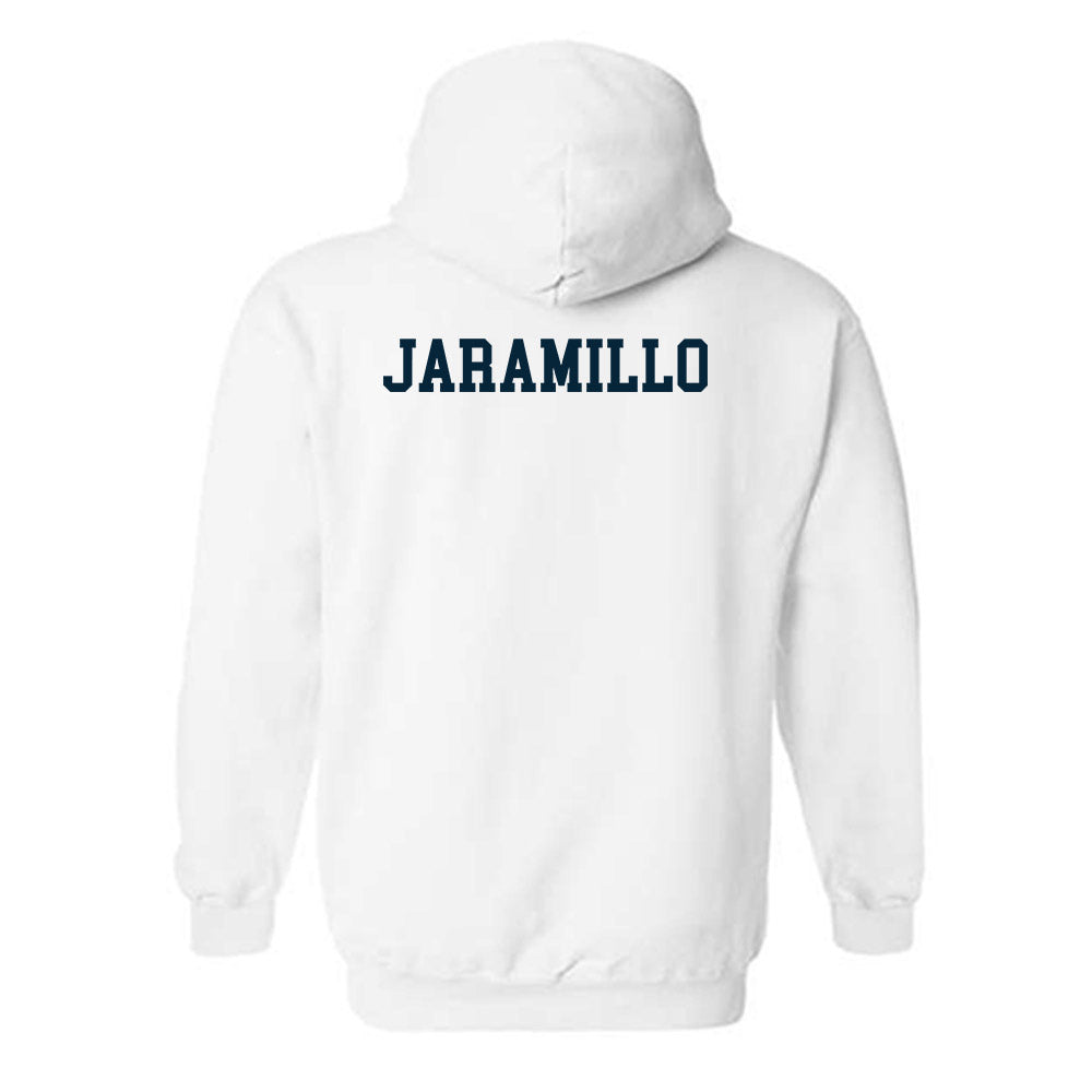 Utah State - NCAA Men's Golf : Esteban Jaramillo - Classic Shersey Hooded Sweatshirt-1