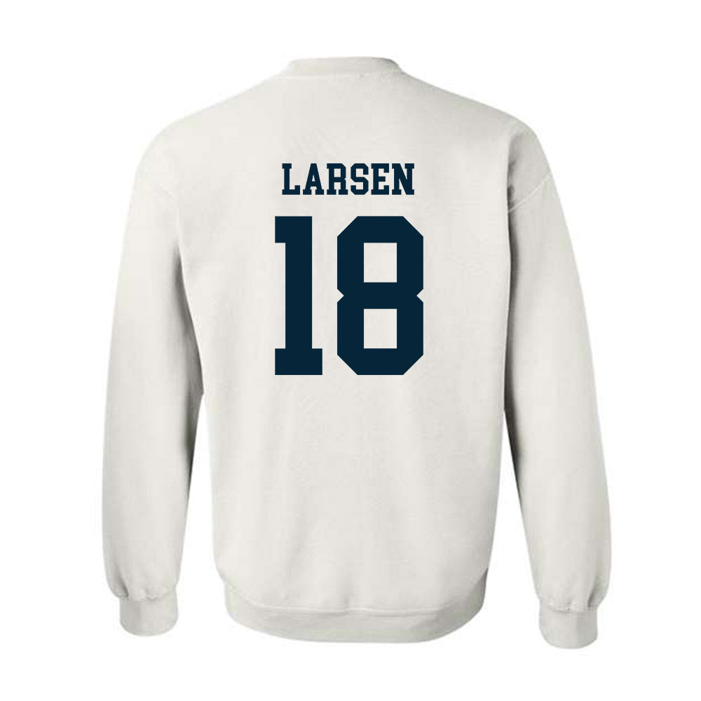 Utah State - NCAA Football : Ike Larsen - Classic Shersey Crewneck Sweatshirt-1