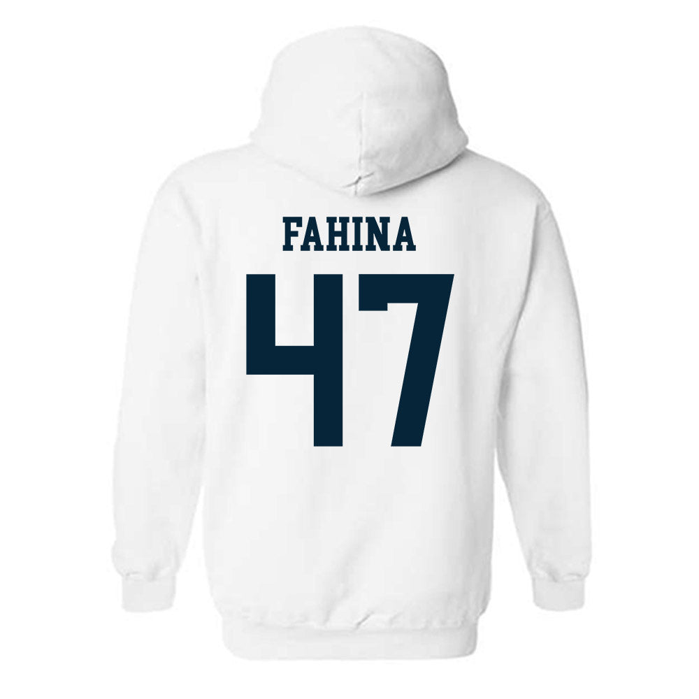 Utah State - NCAA Football : Naki Fahina - Classic Shersey Hooded Sweatshirt-1