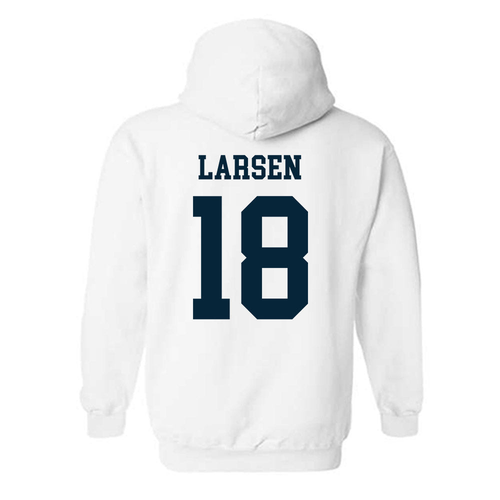 Utah State - NCAA Football : Ike Larsen - Classic Shersey Hooded Sweatshirt-1