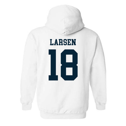 Utah State - NCAA Football : Ike Larsen - Classic Shersey Hooded Sweatshirt-1