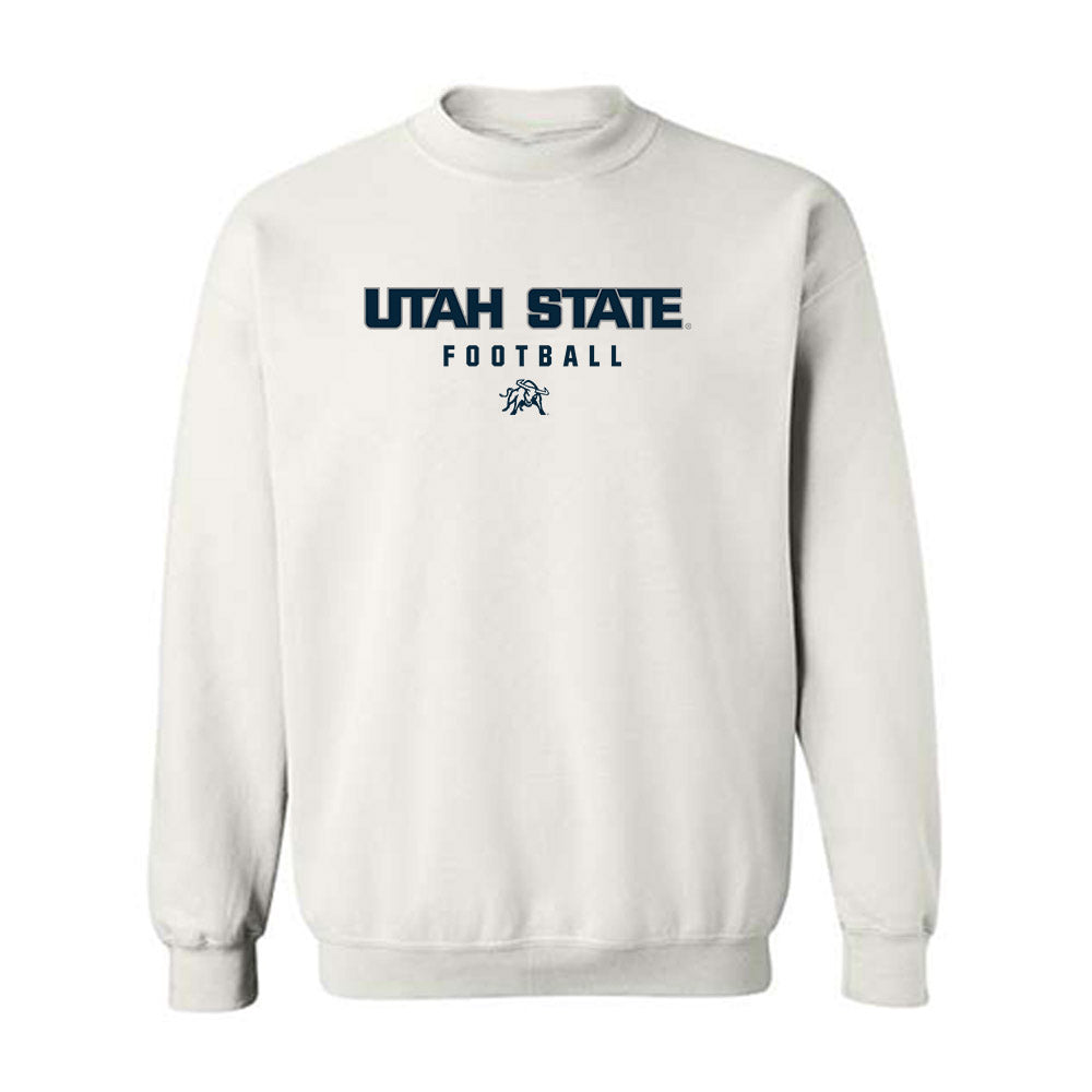 Utah State - NCAA Football : Derrick Jameson Jr - Classic Shersey Crewneck Sweatshirt-0