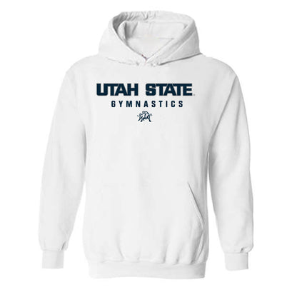 Utah State - NCAA Women's Gymnastics : Amari Evans - Classic Shersey Hooded Sweatshirt-0