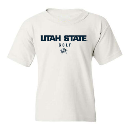 Utah State - NCAA Men's Golf : Luis Cantu - Classic Shersey Youth T-Shirt-0