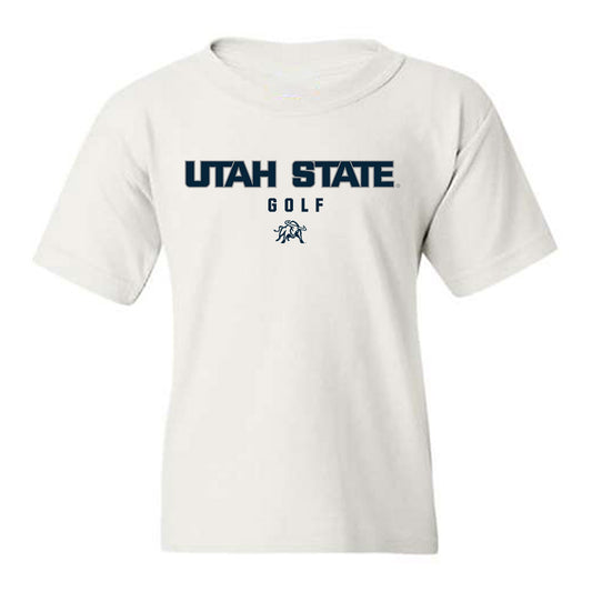 Utah State - NCAA Men's Golf : Esteban Jaramillo - Classic Shersey Youth T-Shirt-0