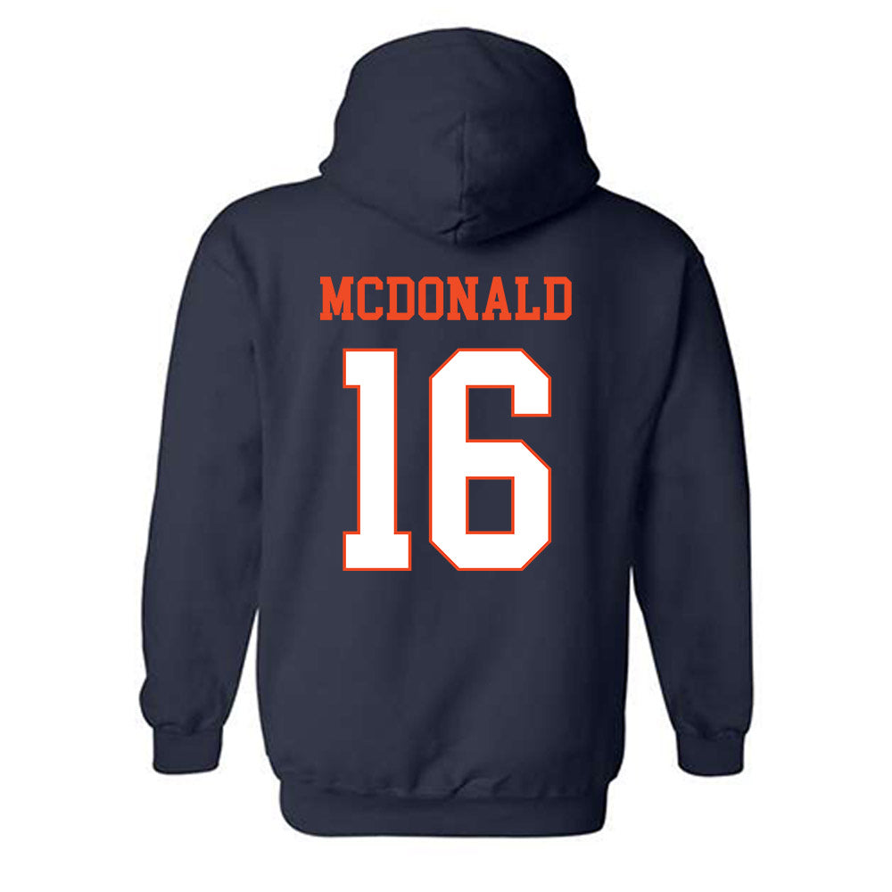 Virginia - NCAA Football : Trey McDonald - Hooded Sweatshirt-1