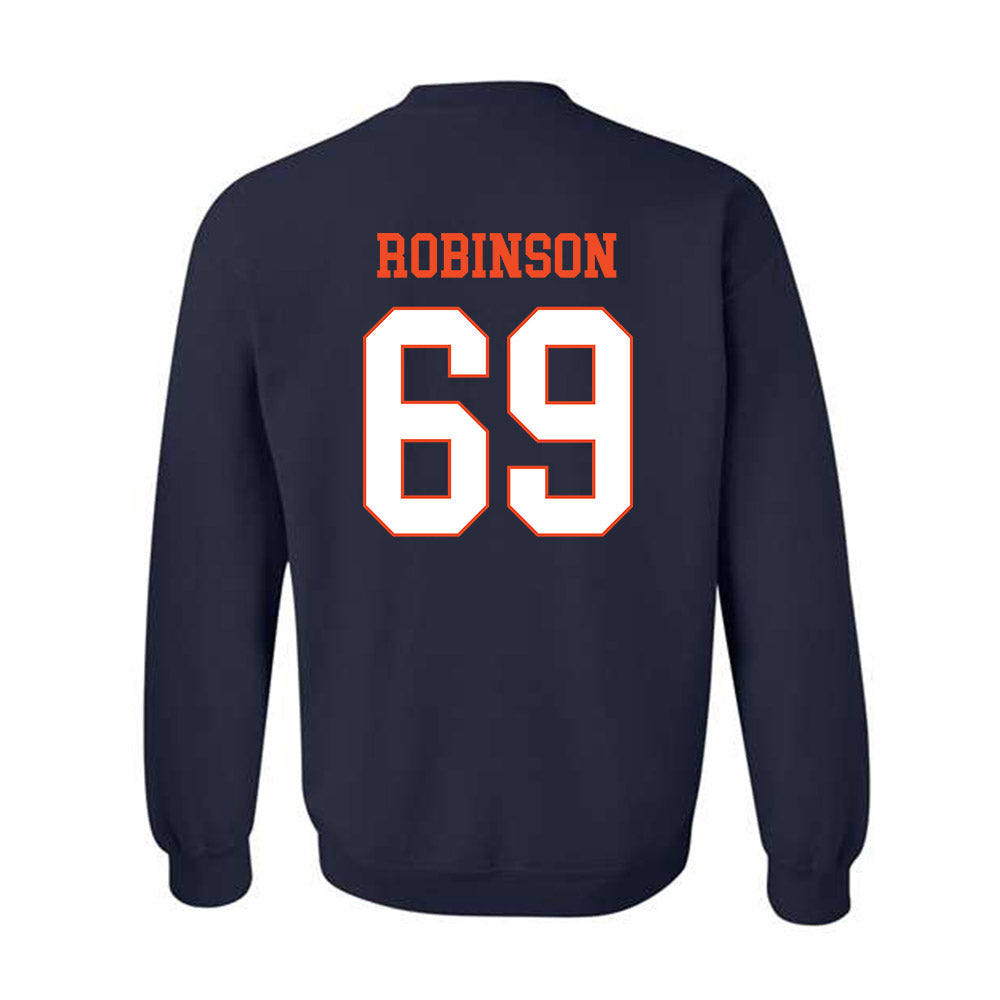 Virginia - NCAA Football : Bryce Robinson - Crewneck Sweatshirt-1