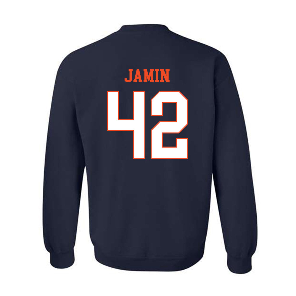 Virginia - NCAA Men's Lacrosse : Luke Jamin - Crewneck Sweatshirt-1