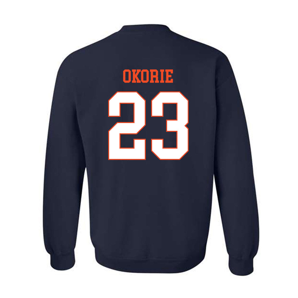 Virginia - NCAA Men's Soccer : David Okorie - Crewneck Sweatshirt-1