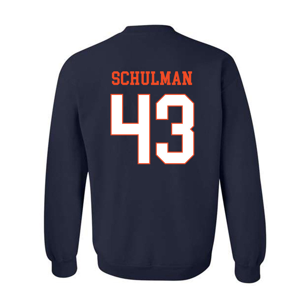 Virginia - NCAA Baseball : Ben Schulman - Crewneck Sweatshirt-1