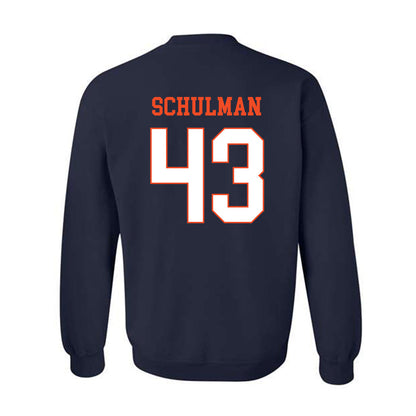 Virginia - NCAA Baseball : Ben Schulman - Crewneck Sweatshirt-1