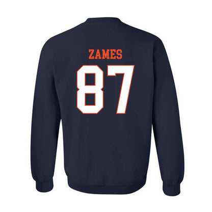 Virginia - NCAA Football : Justin Zames - Crewneck Sweatshirt-1