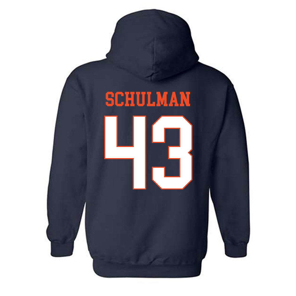 Virginia - NCAA Baseball : Ben Schulman - Hooded Sweatshirt-1
