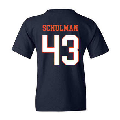 Virginia - NCAA Baseball : Ben Schulman - Youth T-Shirt-1