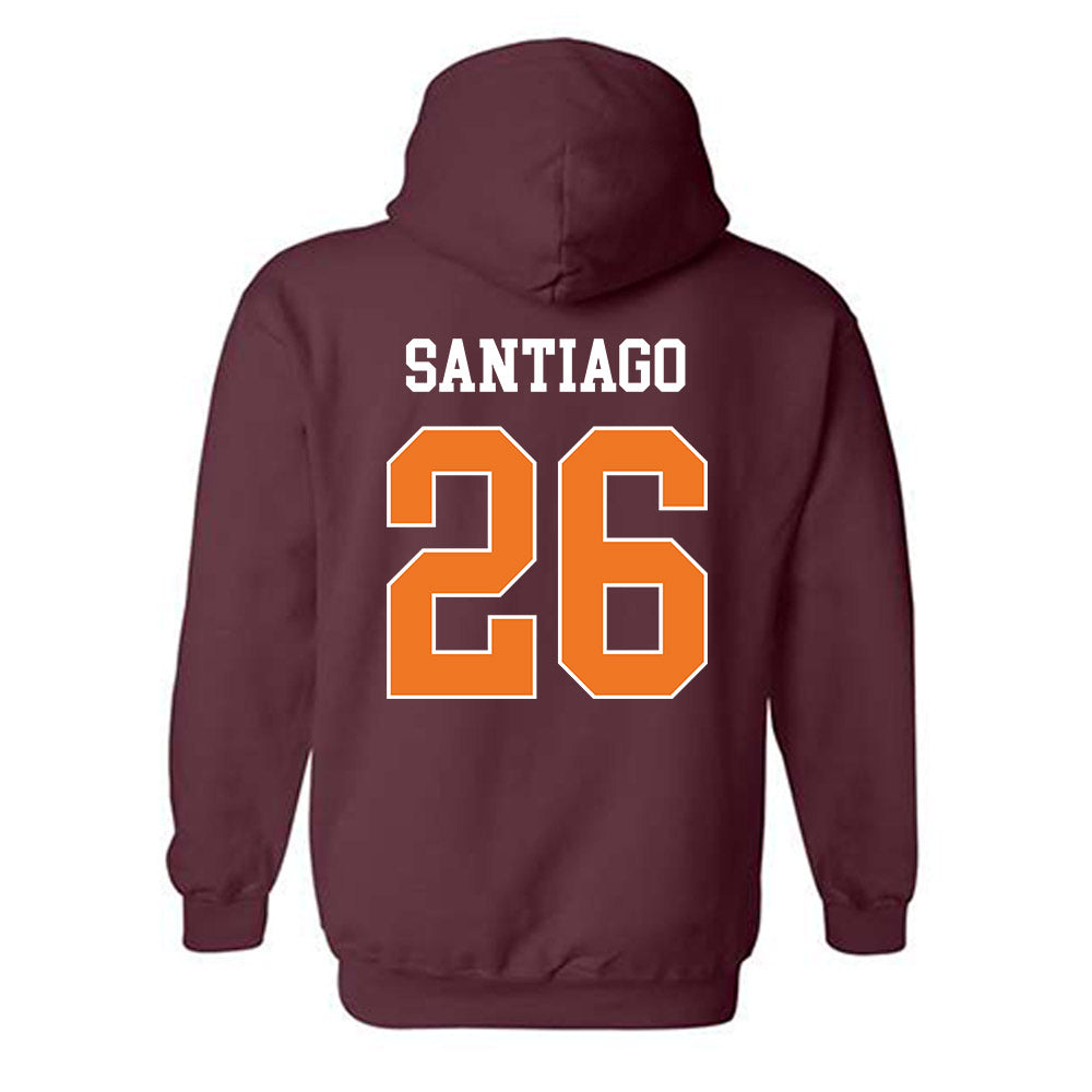 Virginia Tech - NCAA Football : Antwone Santiago - Classic Shersey Hooded Sweatshirt-1