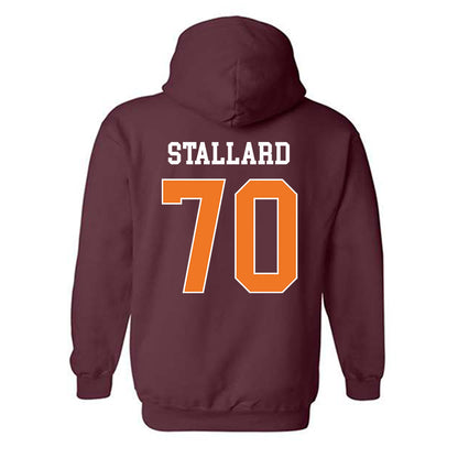 Virginia Tech - NCAA Football : Carter Stallard - Classic Shersey Hooded Sweatshirt-1