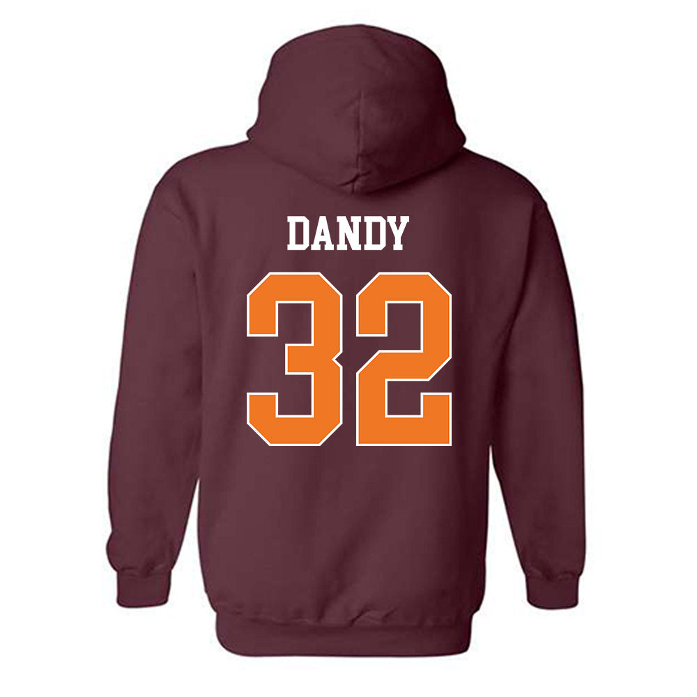 Virginia Tech - NCAA Football : Deric Dandy - Classic Shersey Hooded Sweatshirt-1