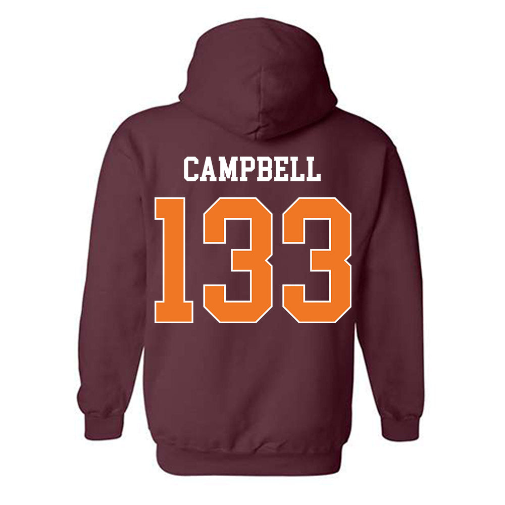 Virginia Tech - NCAA Wrestling : Dillon Campbell - Classic Shersey Hooded Sweatshirt-1