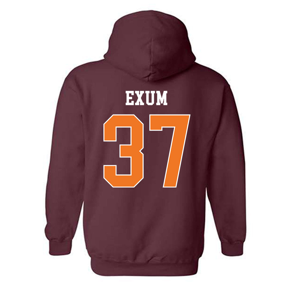 Virginia Tech - NCAA Baseball : Jacob Exum - Classic Shersey Hooded Sweatshirt