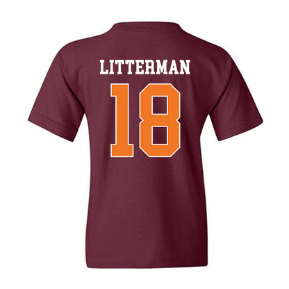 Virginia Tech - NCAA Baseball : Hudson Litterman - Classic Shersey Youth T-Shirt-1
