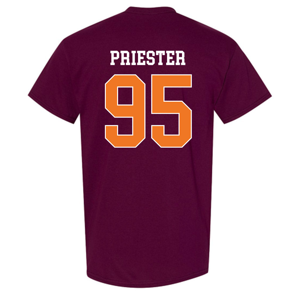 Virginia Tech - NCAA Football : Jahzari Priester - Classic Shersey T-Shirt-1