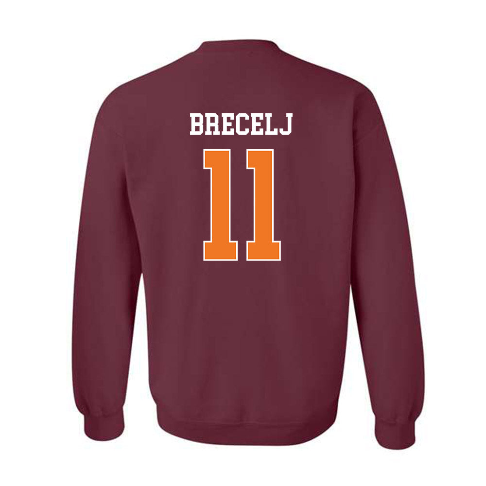 Virginia Tech - NCAA Women's Basketball : Spela Brecelj - Classic Shersey Crewneck Sweatshirt-1