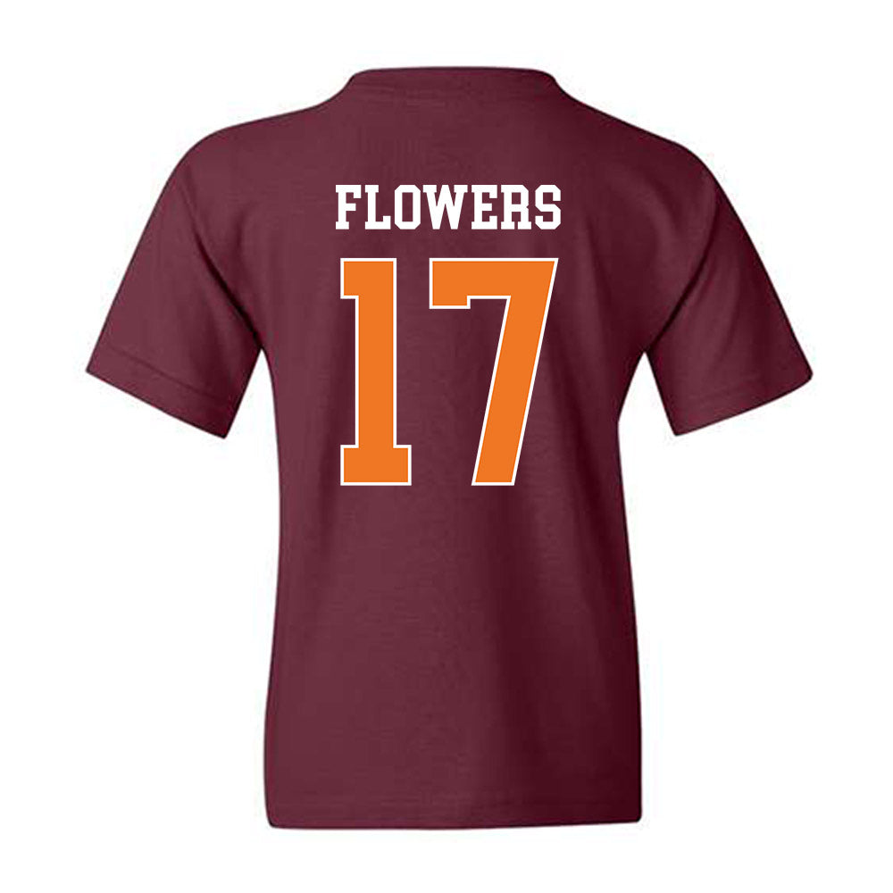 Virginia Tech - NCAA Football : Tyson Flowers - Classic Shersey Youth T-Shirt-1