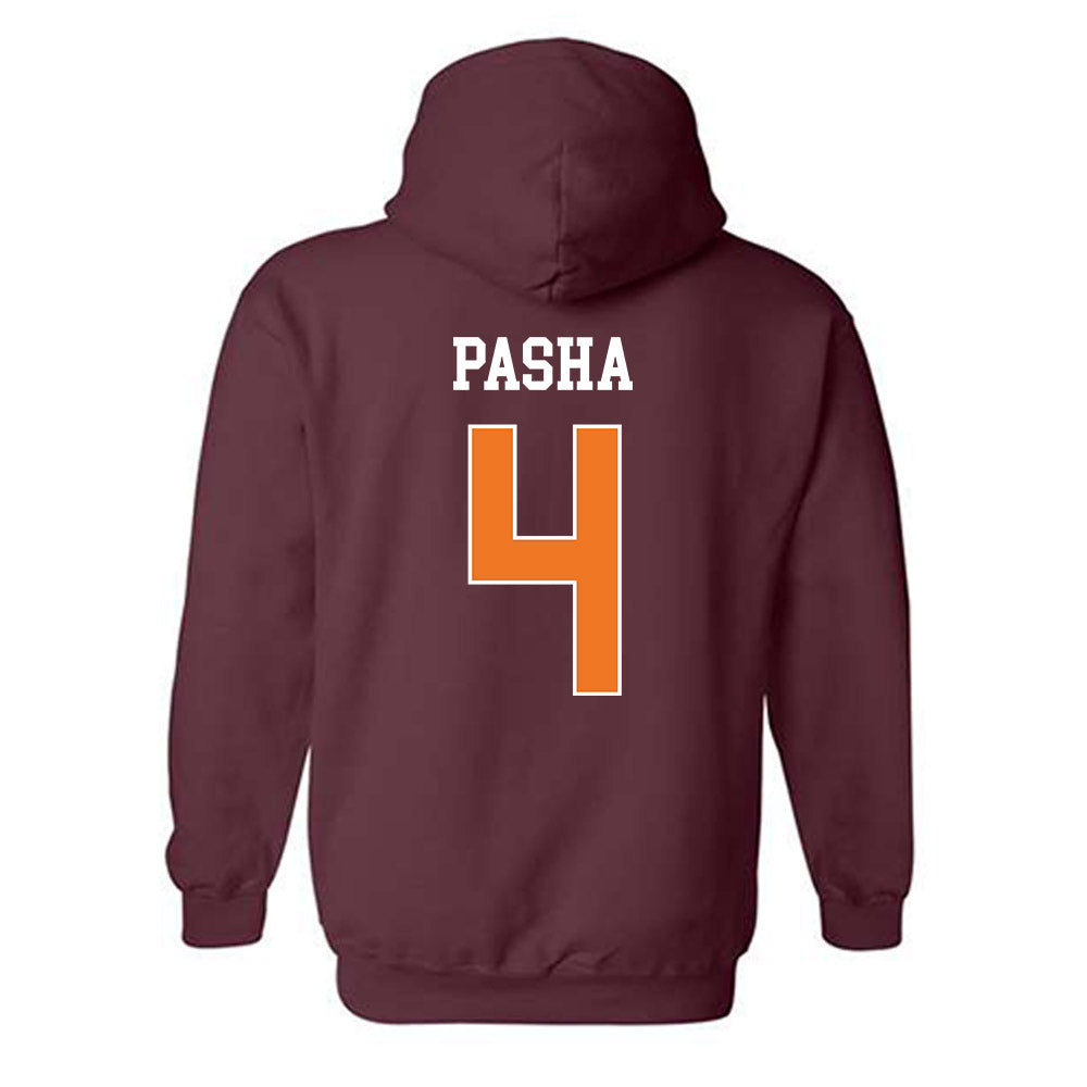 Virginia Tech - NCAA Men's Basketball : Izaiah Pasha - Classic Shersey Hooded Sweatshirt-1