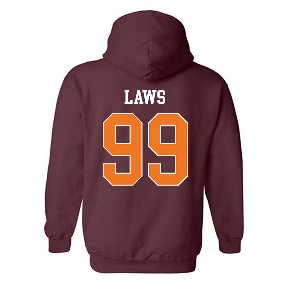 Virginia Tech - NCAA Football : Emmett Laws - Classic Shersey Hooded Sweatshirt-1