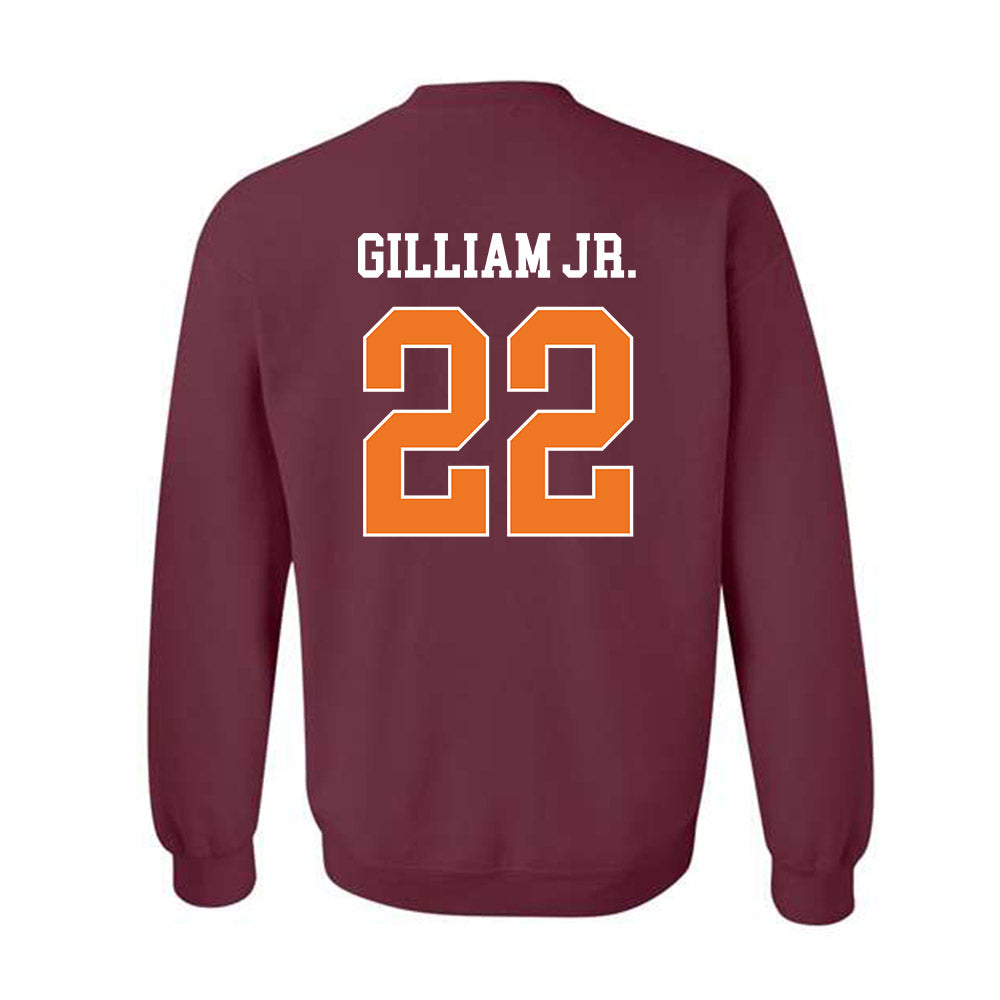 Virginia Tech - NCAA Football : Kelvin Gilliam Jr. - Classic Shersey Crewneck Sweatshirt-1