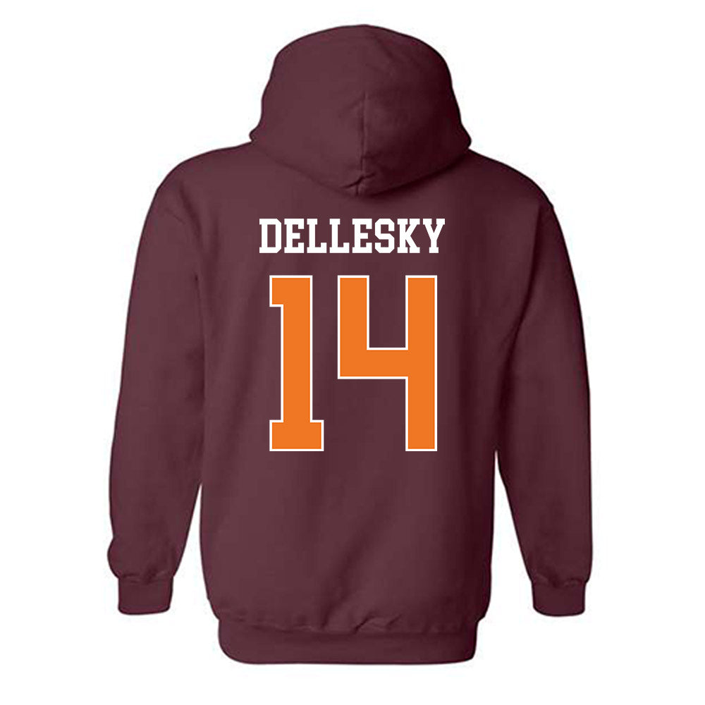 Virginia Tech - NCAA Women's Volleyball : Erica Dellesky - Classic Shersey Hooded Sweatshirt-1