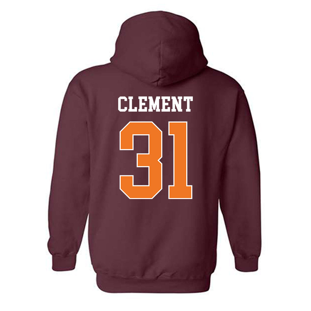 Virginia Tech - NCAA Baseball : Madden Clement - Classic Shersey Hooded Sweatshirt