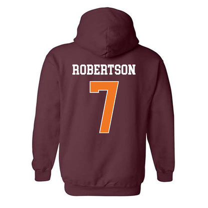Virginia Tech - NCAA Women's Soccer : Ellie Robertson - Classic Shersey Hooded Sweatshirt-1