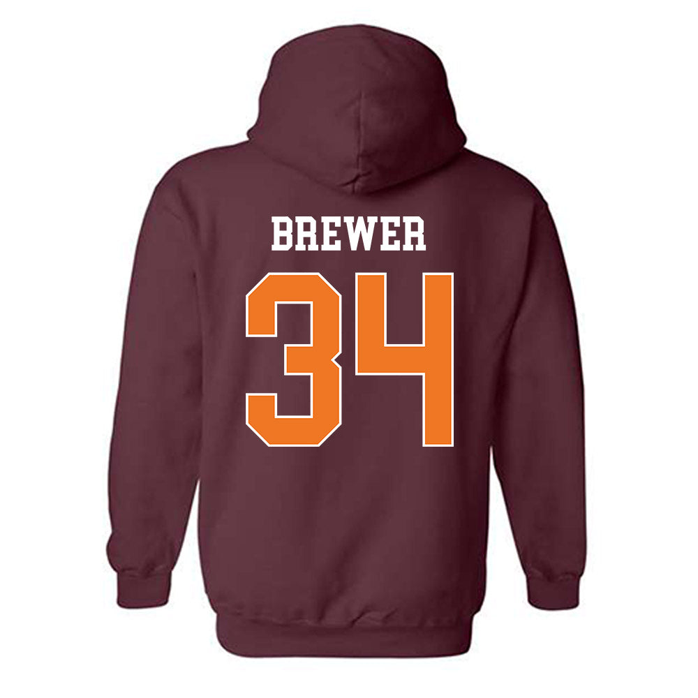 Virginia Tech - NCAA Women's Lacrosse : Jane Brewer - Classic Shersey Hooded Sweatshirt-1