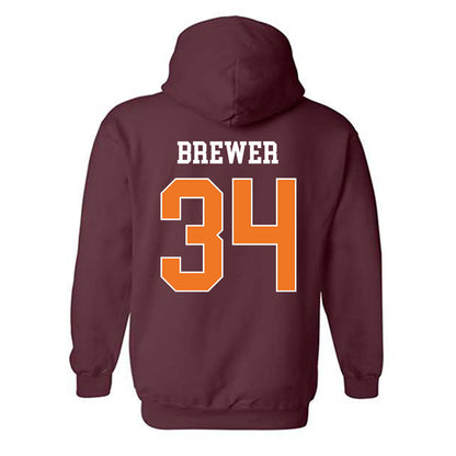 Virginia Tech - NCAA Women's Lacrosse : Jane Brewer - Classic Shersey Hooded Sweatshirt-1