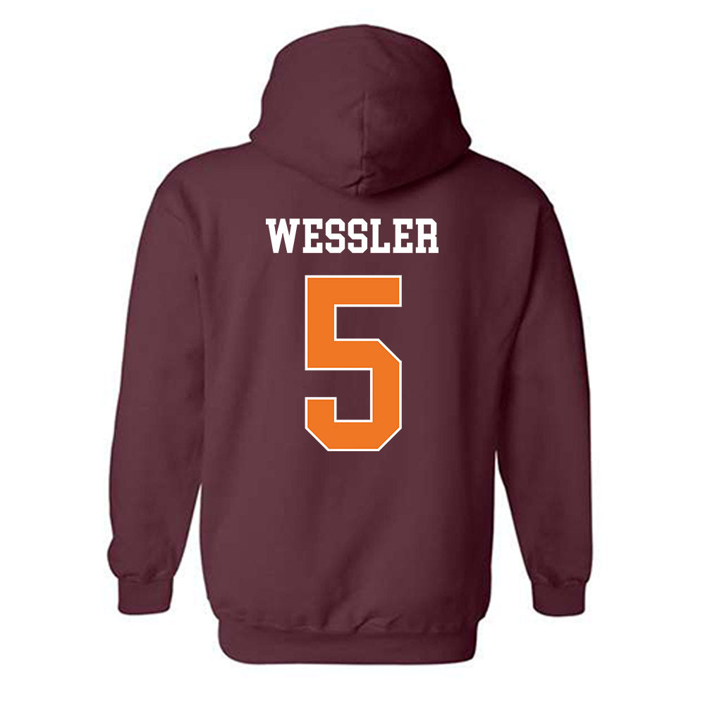 Virginia Tech - NCAA Men's Basketball : Pat Wessler - Classic Shersey Hooded Sweatshirt