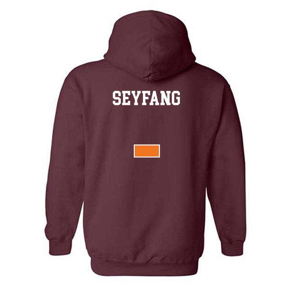 Virginia Tech - NCAA Women's Track & Field : Katie Seyfang - Classic Shersey Hooded Sweatshirt