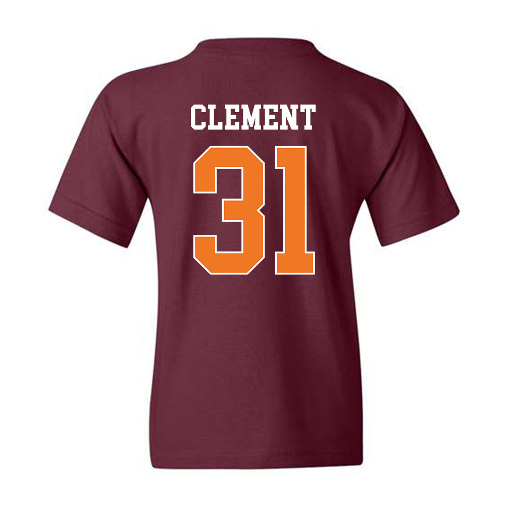 Virginia Tech - NCAA Baseball : Madden Clement - Classic Shersey Youth T-Shirt