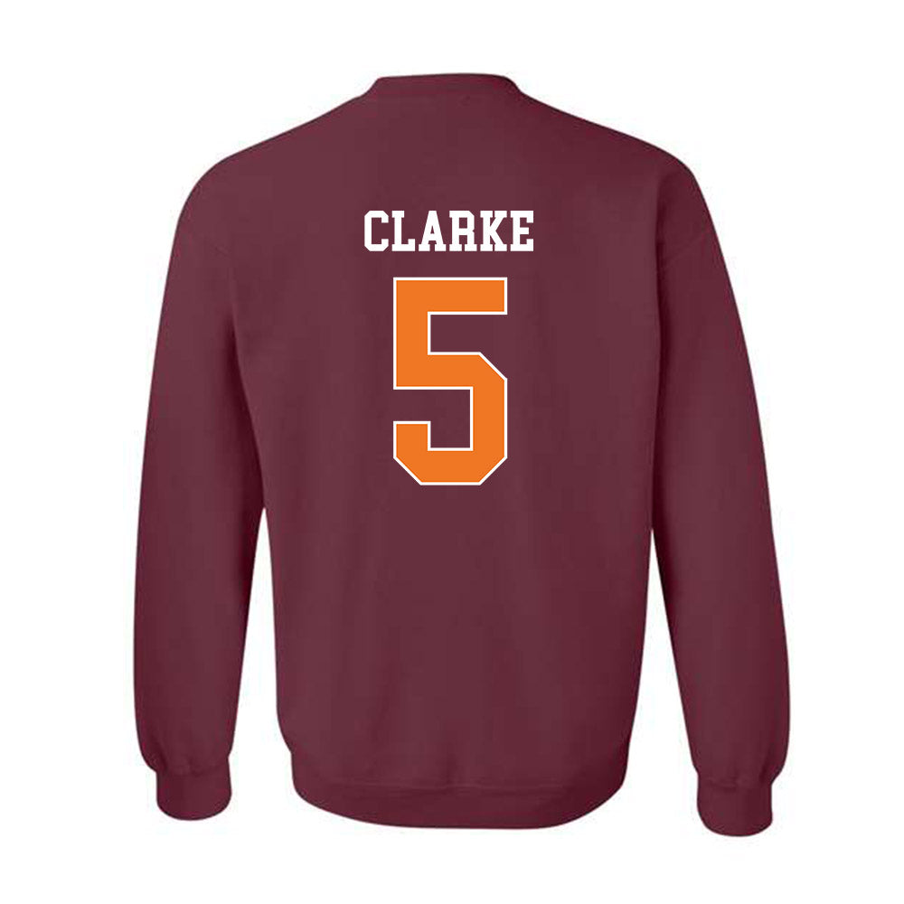 Virginia Tech - NCAA Football : Joshua Clarke - Classic Shersey Crewneck Sweatshirt-1