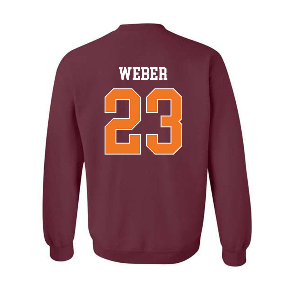 Virginia Tech - NCAA Baseball : Ben Weber - Classic Shersey Crewneck Sweatshirt-1