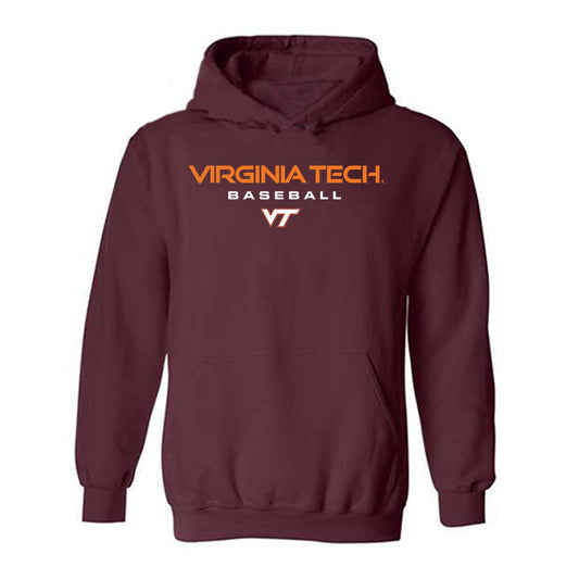 Virginia Tech - NCAA Baseball : Preston Crowl - Classic Shersey Hooded Sweatshirt