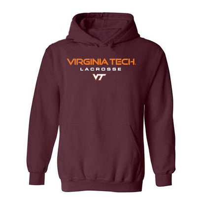 Virginia Tech - NCAA Men's Lacrosse : Evan Johnston - Classic Shersey Hooded Sweatshirt