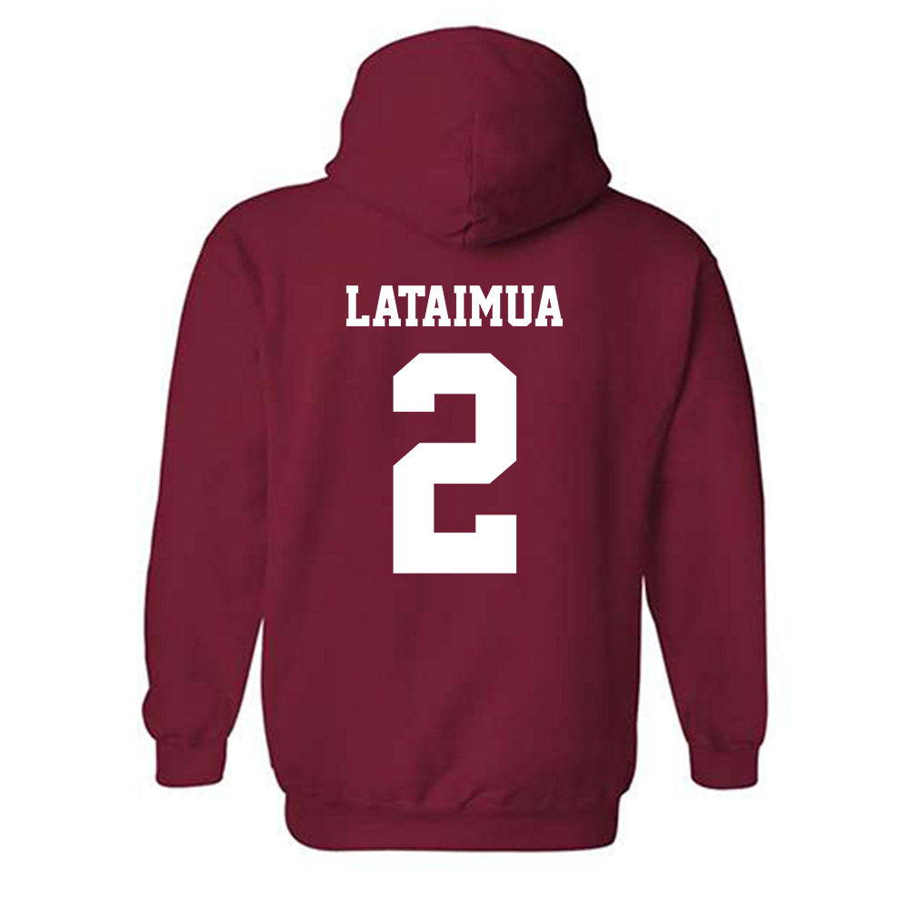 WSU - NCAA Football : Jackson Lataimua - Classic Shersey Hooded Sweatshirt