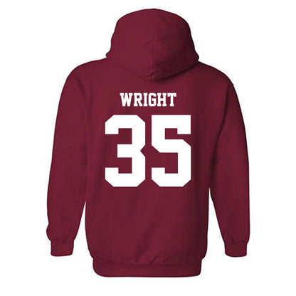 WSU - NCAA Football : Erimus Wright - Classic Shersey Hooded Sweatshirt-1