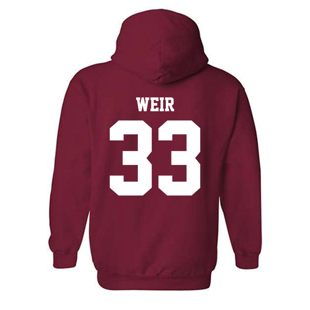 WSU - NCAA Football : Cameron Weir - Classic Shersey Hooded Sweatshirt-1