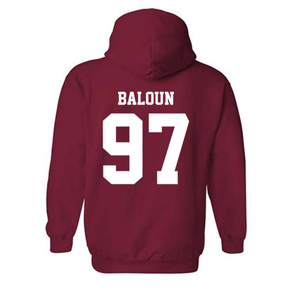 WSU - NCAA Football : Max Baloun - Classic Shersey Hooded Sweatshirt-1