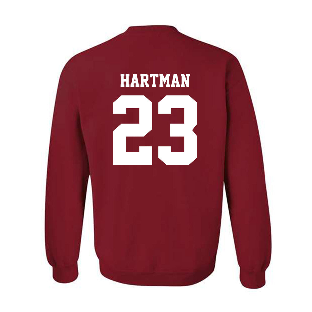 WSU - NCAA Baseball : Max Hartman - Classic Shersey Crewneck Sweatshirt-1
