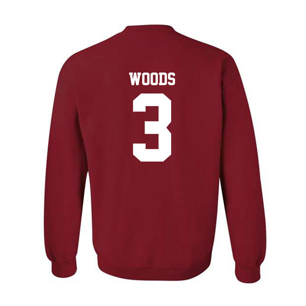 WSU - NCAA Football : Maxwell Woods - Classic Shersey Crewneck Sweatshirt-1