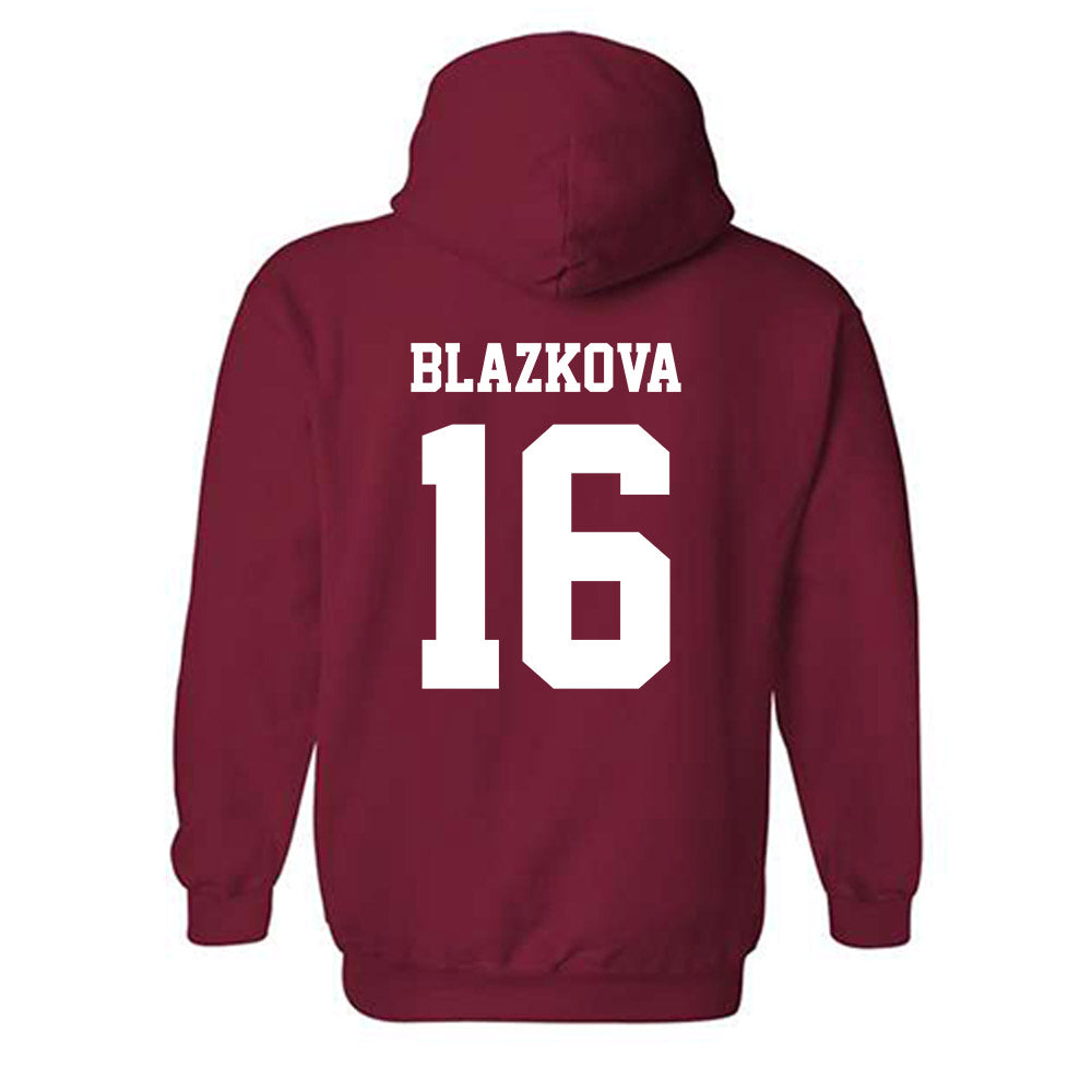 WSU - NCAA Women's Volleyball : Lucie Blazkova - Classic Shersey Hooded Sweatshirt-1