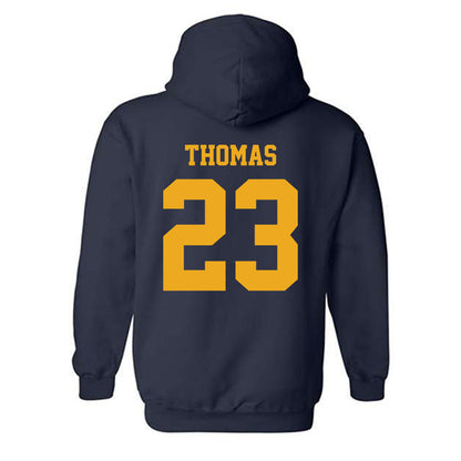 West Virginia - NCAA Women's Basketball : Jordan Thomas - Classic Shersey Hooded Sweatshirt-1